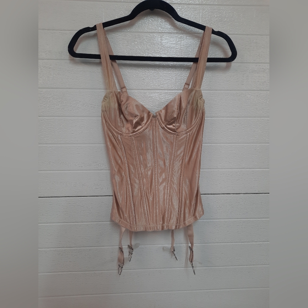 Vintage 80s Gold Label Victoria's Secret Longline Bustier